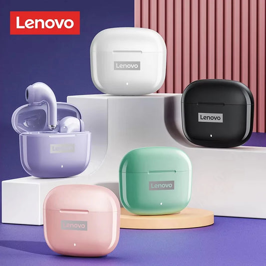 NEW Lenovo LP40 Pro TWS Bluetooth 5.3 Quick Connect Earphones Ergonomic Design Headphones Powerful Transmission Speed Headset