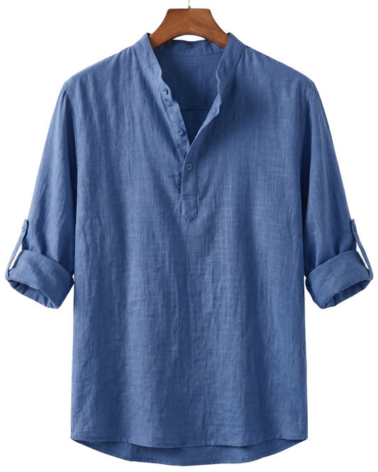 Men's Casual Linen Beach Shirt