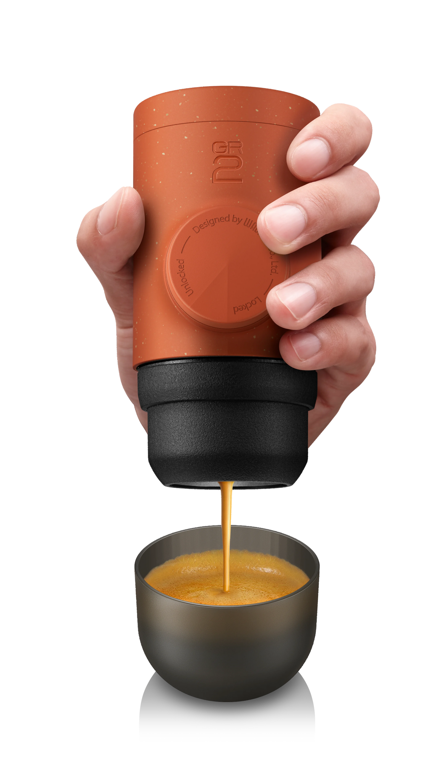WACACO Minipresso GR2, No Electricity, Espresso Machine for Outdoor Compatible Ground Coffee, Portable Coffee Maker,