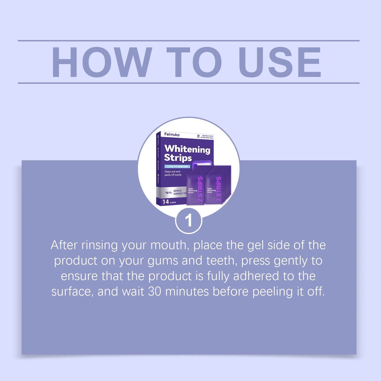 Purple Teeth Whitening Strips Oral Cleaning Removal Gel  Improve Dental Yellowing Oral Care, for Lasting Bright Smile
