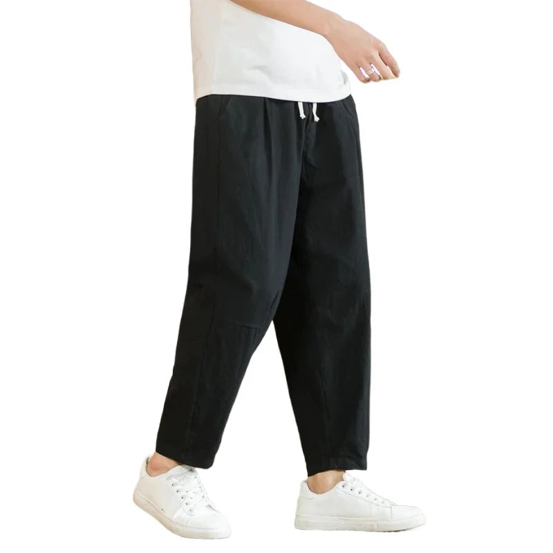 Cotton Linen Baggy Pants