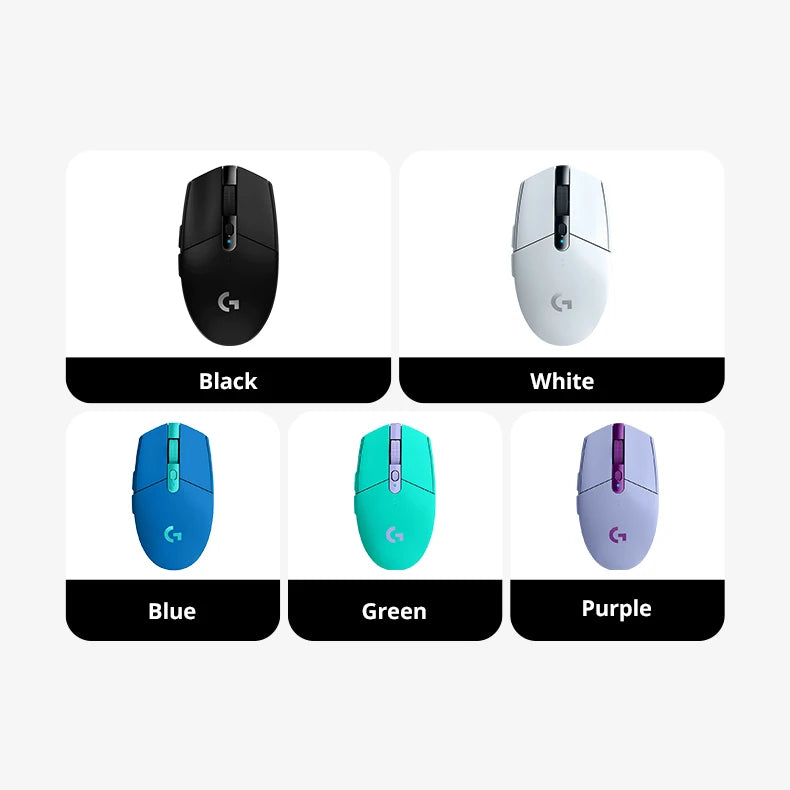 Logitech G304/G305 Lightspeed Wireless Gaming Mouse 6 Programmable Buttons 12000DPI Battery Usb Stock RGB Wireless Mouse