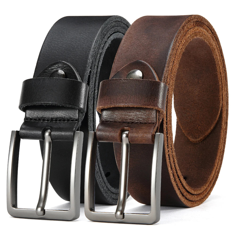 Men's Genuine Cowskin Leather Belt