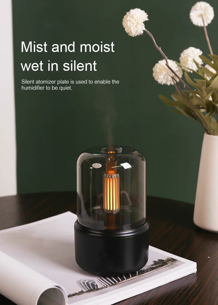 KINSCOTER Aromatherapy Essential Oil Fragrance Diffuser, Electric USB Aroma Diffuser, Mini Bedroom Ultrasonic Air Humidifier