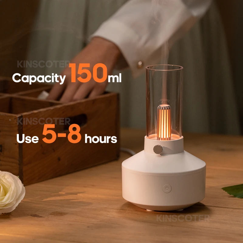 KINSCOTER Aromatherapy Essential Oil Fragrance Diffuser, Electric USB Aroma Diffuser, Mini Bedroom Ultrasonic Air Humidifier