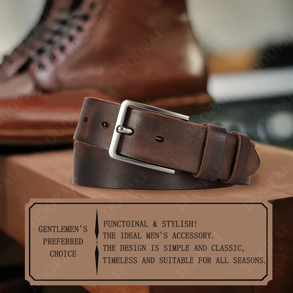 Men's Genuine Cowskin Leather Belt