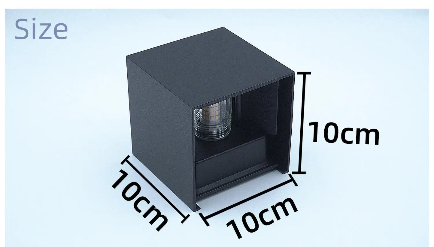 Modern LED Wall Lamp Waterproof IP65 Aluminum LED Wall Light Outdoor Indoor G9 Replaceable Bulb for Living Room Bedroom Hallway