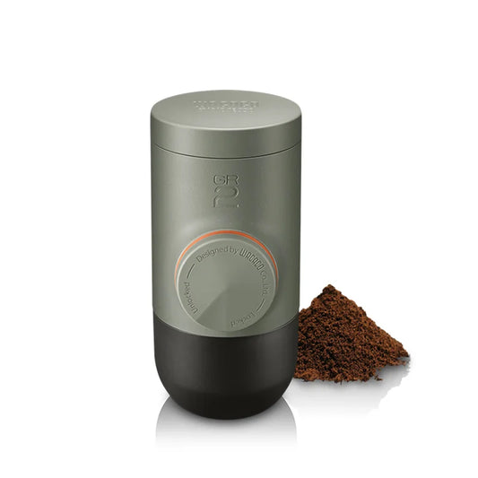 WACACO Minipresso GR2, No Electricity, Espresso Machine for Outdoor Compatible Ground Coffee, Portable Coffee Maker,