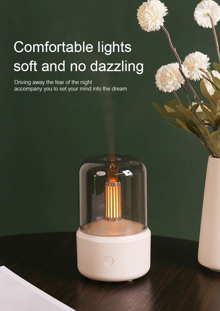 KINSCOTER Aromatherapy Essential Oil Fragrance Diffuser, Electric USB Aroma Diffuser, Mini Bedroom Ultrasonic Air Humidifier