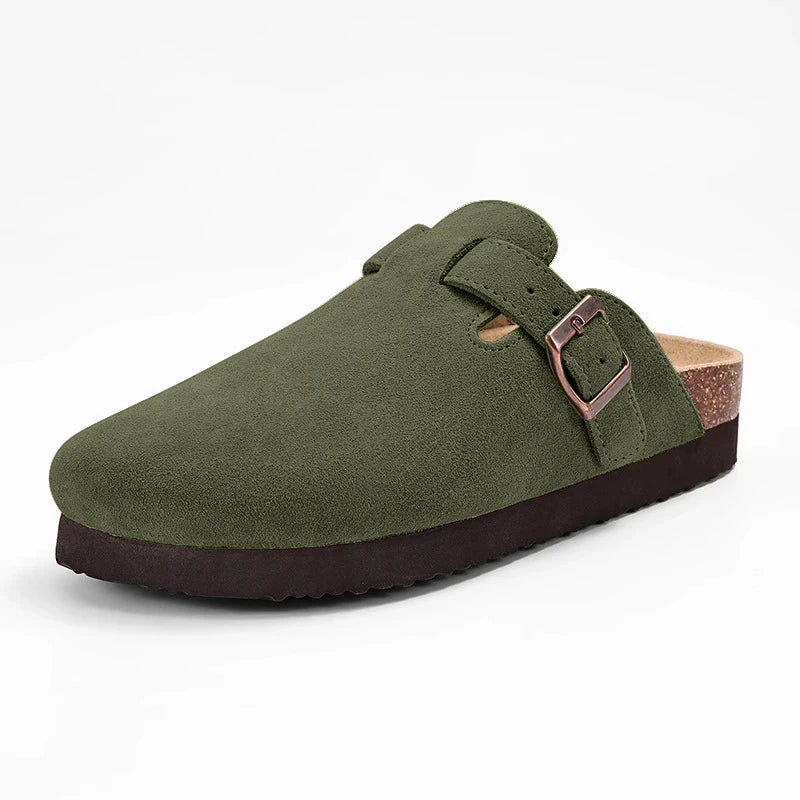 Men's Suede Mules Slippers