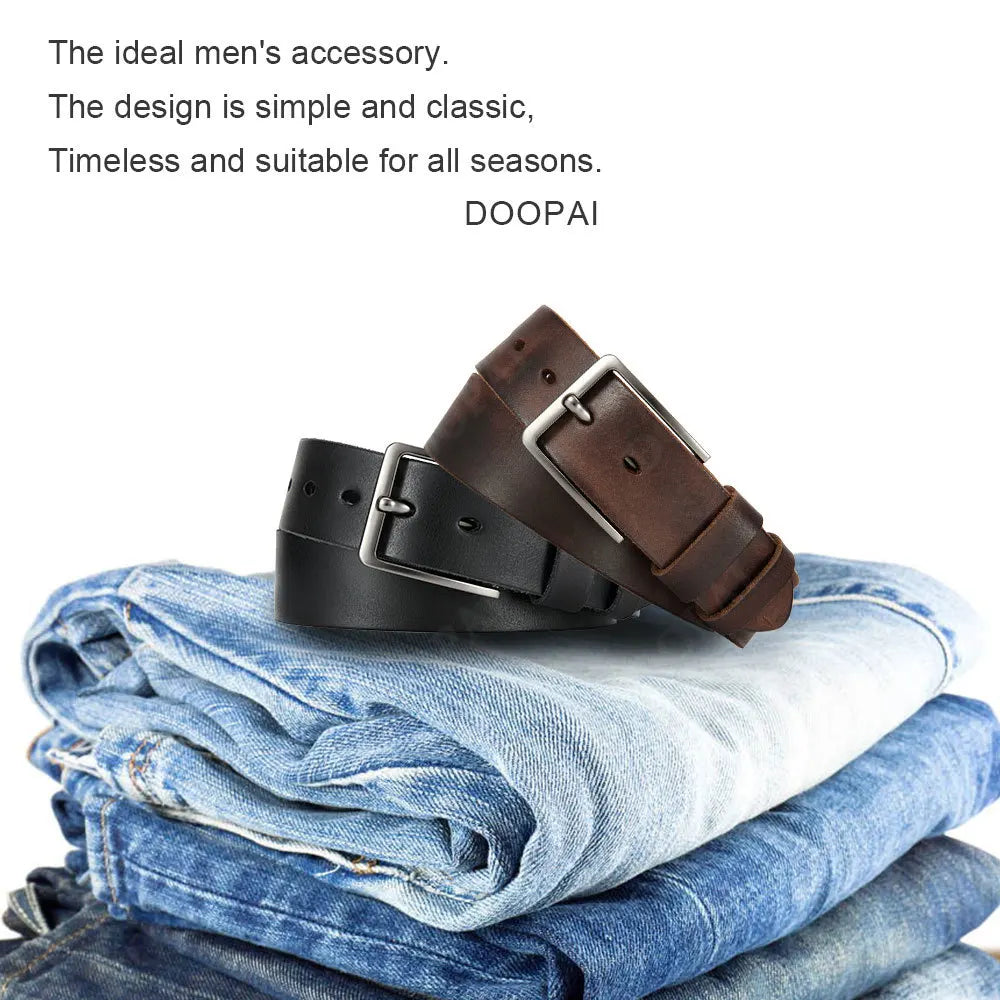 Men's Genuine Cowskin Leather Belt