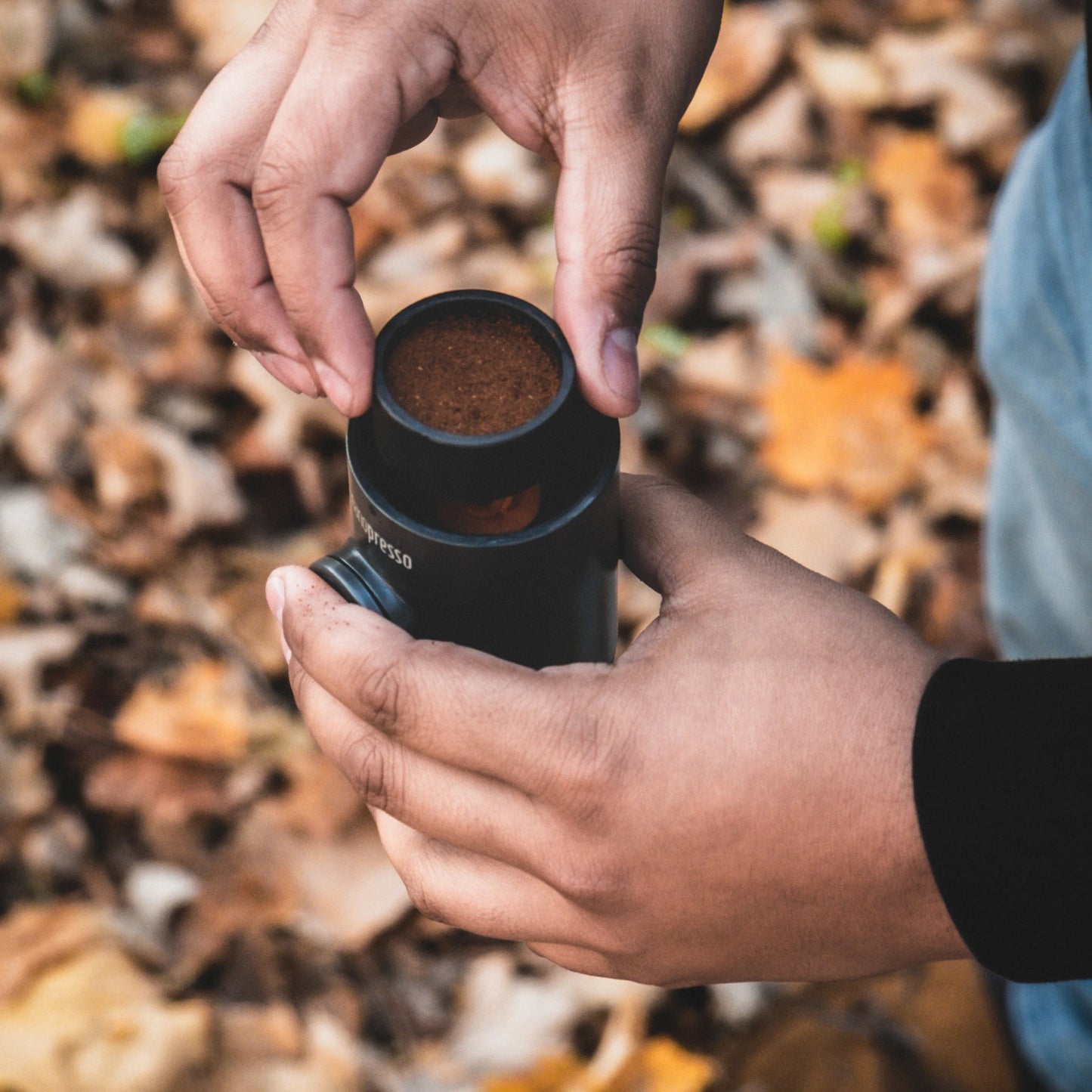 Wacaco Nanopresso Portable Espresso Machine, Upgrade Version of Minipresso, 18 Bar Pressure, Extra Small Travel Coffee Maker.