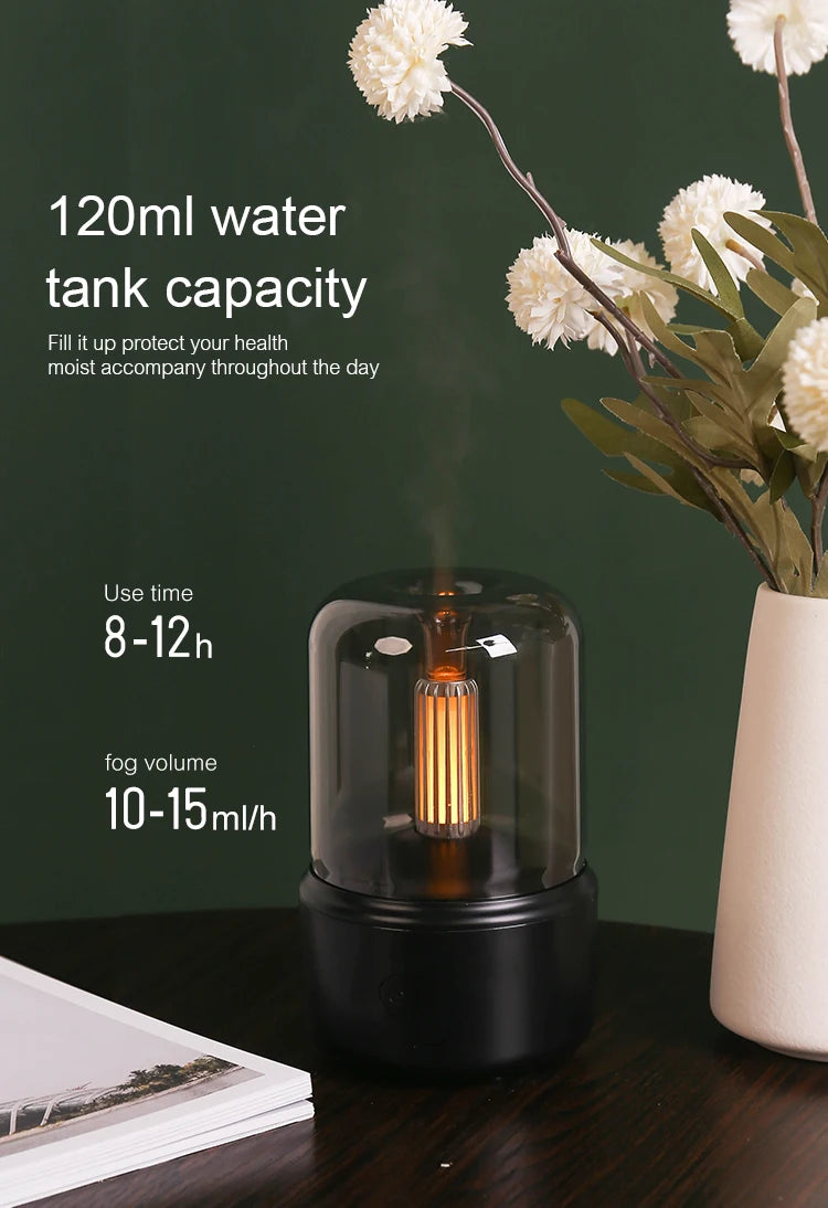 KINSCOTER Aromatherapy Essential Oil Fragrance Diffuser, Electric USB Aroma Diffuser, Mini Bedroom Ultrasonic Air Humidifier