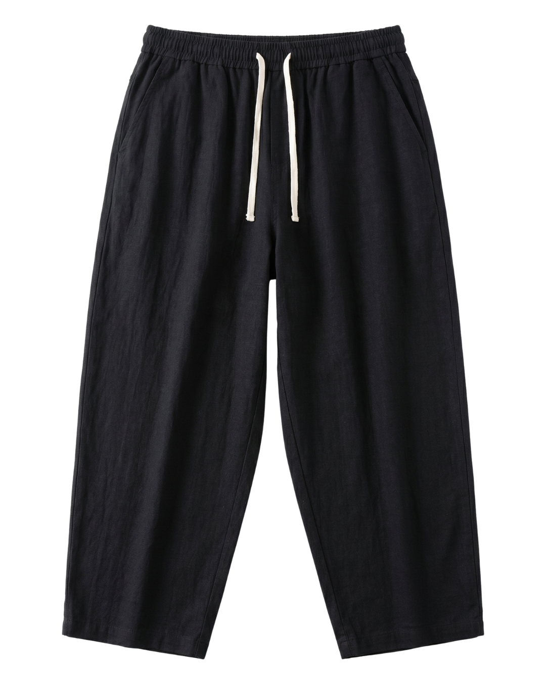 Baumwoll-Leinen-Baggy-Hose