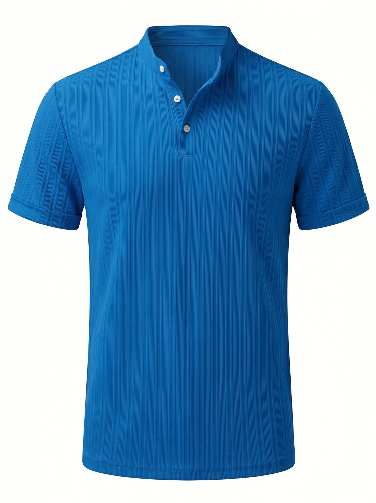 Men's Hawaiian Linen Henley Shirt